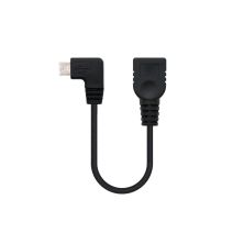 Cable USB 2.0 Tipo Micro A/M a USB Tipo A/H - 0.15 m · Negro