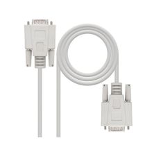 Cable Serie RS232 DB9/M a DB9/M - 3m · Beige