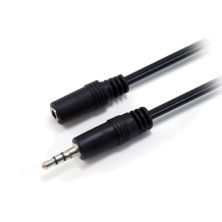 Cable Alargador de Audio Jack 3.5mm M-H - 2.5 m · Negro