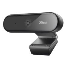 Webcam TRUST Tyro 23637 - 1920x1080 FHD · Micrófono Integrado · USB 2.0 · PC · Laptop · Trípode Incluido