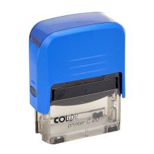 Sello Printer COLOP C20 501090 - 14x38 mm · Almohadilla E/20 · Azul