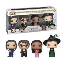 Pack 4 FUNKO POP Severus Snape, Harry Potter, Parvati Patil y Minerva McGonagall - Harry Potter Edición Especial - 889698517720