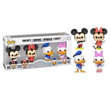Pack 4 FUNKO POP Mickey, Minnie, Donald y Daisy - Disney 100 Edición Especial - 889698703390