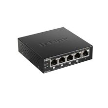 Switch de Red D-LINK DGS-1005P - 5 Puertos · MDI-X · 4xPoE · 5x10/100/1000Base-T