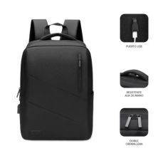 Mochila para Portátil SUBBLIM City Backpack SUB-BP-2BL2002 - 15.6" · USB · Negro