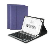 Funda con Teclado para Tablet SUBBLIM Keytab Pro SUB-KT2-BT0004 - 10.1" · Sujeción correa · Purple