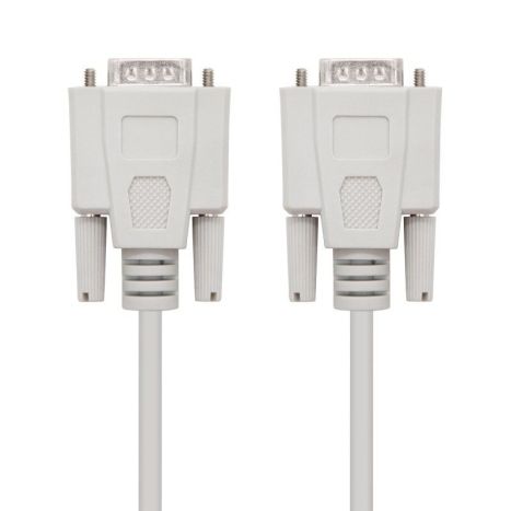 Cable Serie RS232 DB9/M a DB9/M - 1.8 m · Beige
