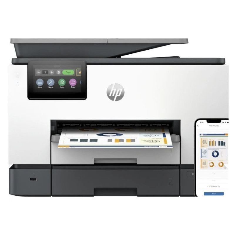 Impresora Multifunción Tinta HP Officejet Pro 9130B Color - Dúplex · ADF · 39PPM · 1200x1200 · 1200ppp · USB/WiFi - Cartucho HP936/HP937