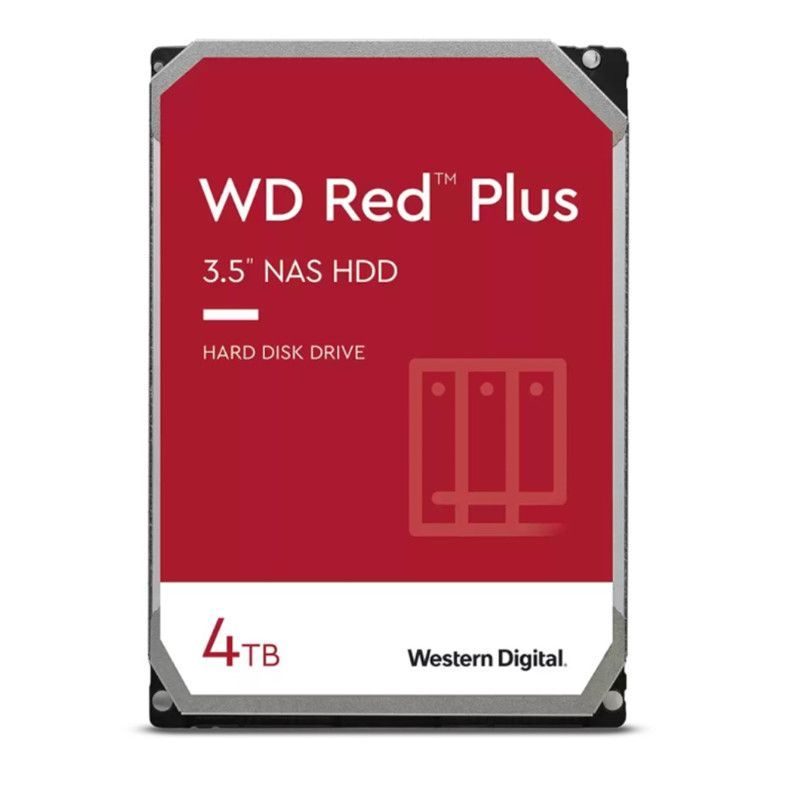 Disco Duro Interno HDD WB Red Plus WD40EFPX - 4TB · SATA III · 3.5" · Caché 256MB
